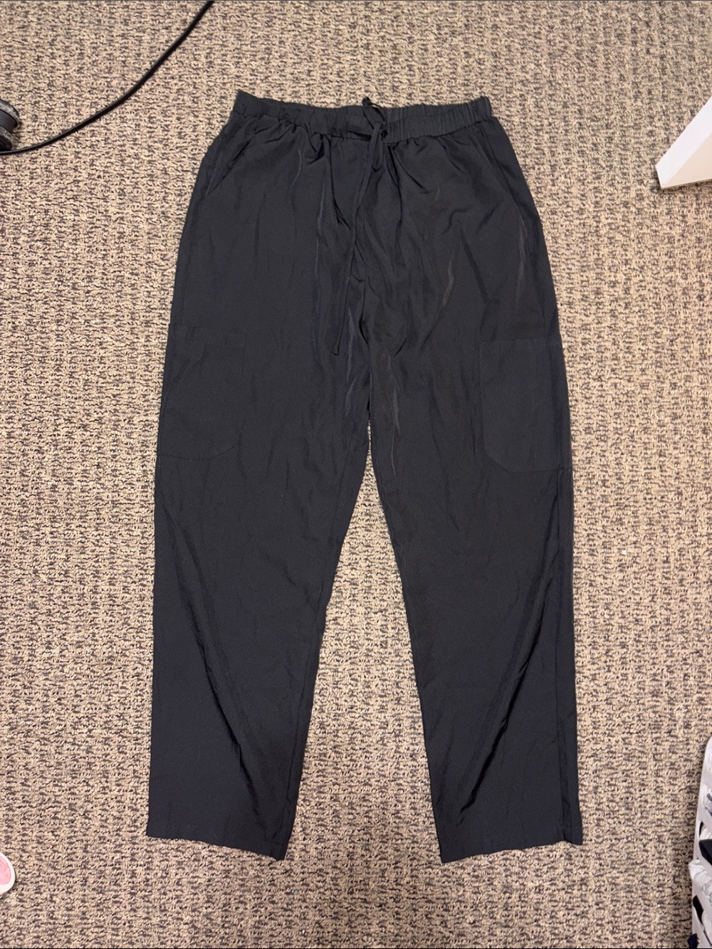 SHEIN Black Men's Drawstring Relaxed Jogger Pants